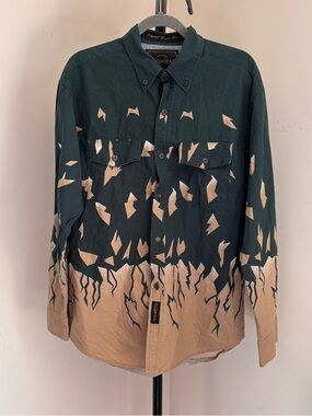El General Dark Green Shirt with Gold Embroidered Label